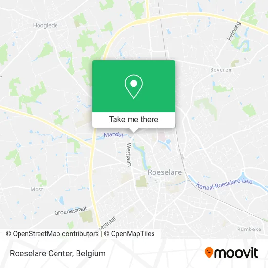 Roeselare Center map