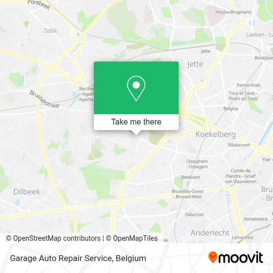 Garage Auto Repair Service map