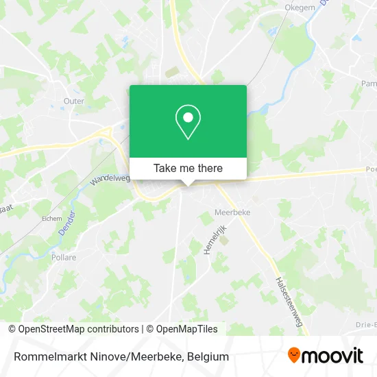 Rommelmarkt Ninove/Meerbeke map