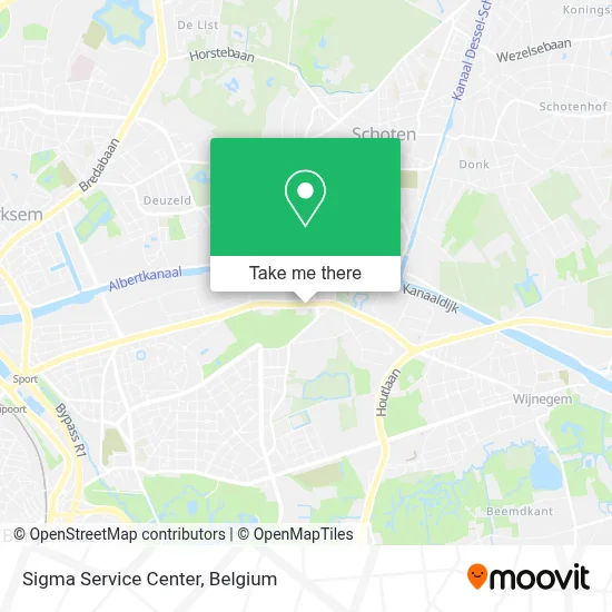 Sigma Service Center map