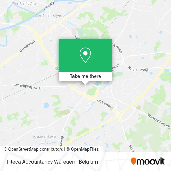 Titeca Accountancy Waregem map