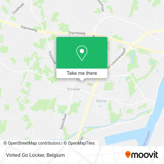 Vinted Go Locker map
