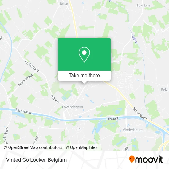 Vinted Go Locker map