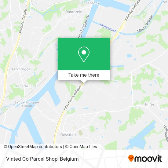 Vinted Go Parcel Shop map