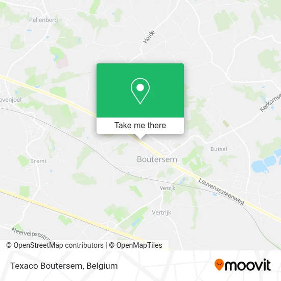 Texaco Boutersem map