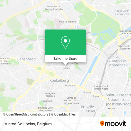 Vinted Go Locker map