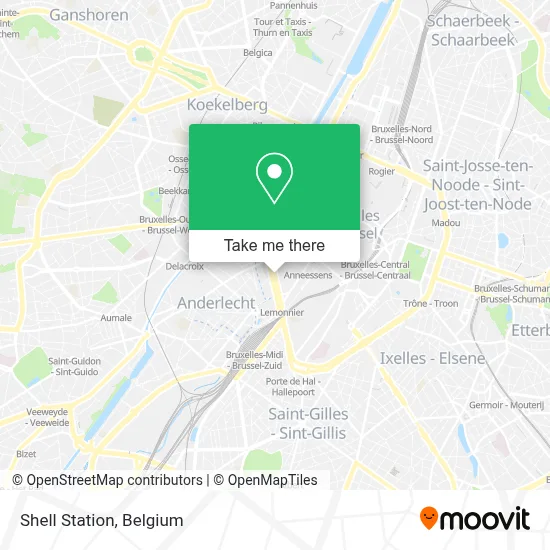 Shell Station map