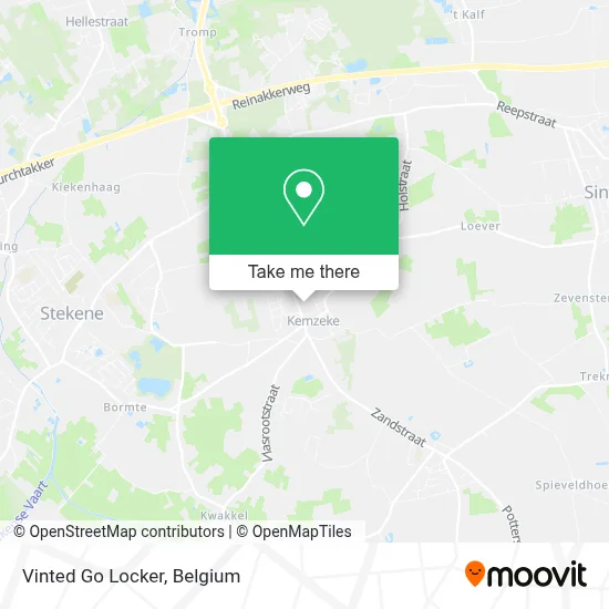 Vinted Go Locker map