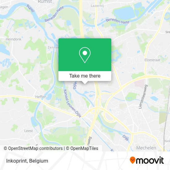 Inkoprint map