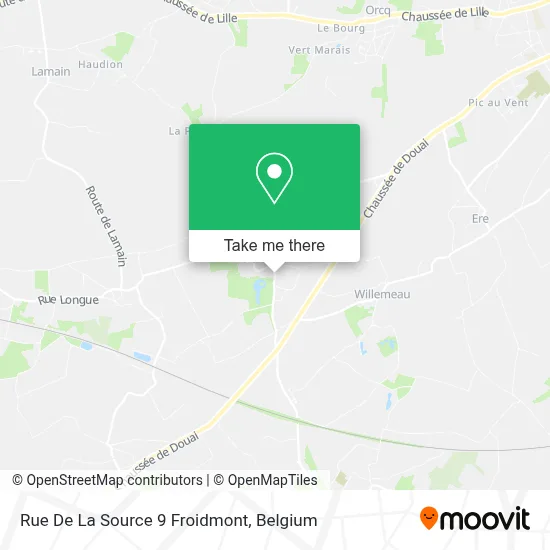 Rue De La Source 9 Froidmont map