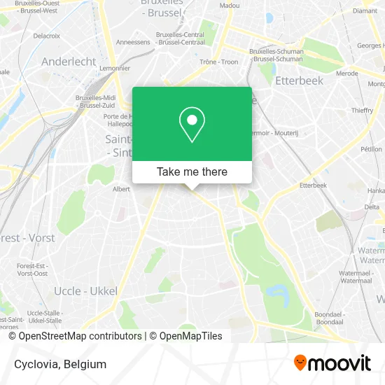 Cyclovia map