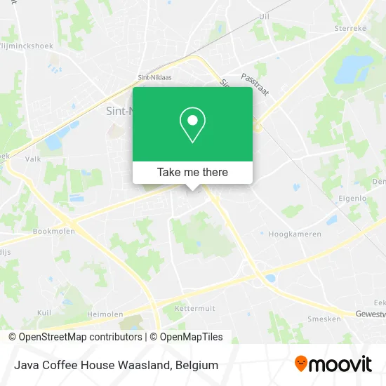 Java Coffee House Waasland map