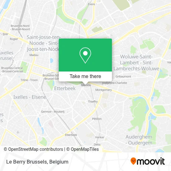 Le Berry Brussels map