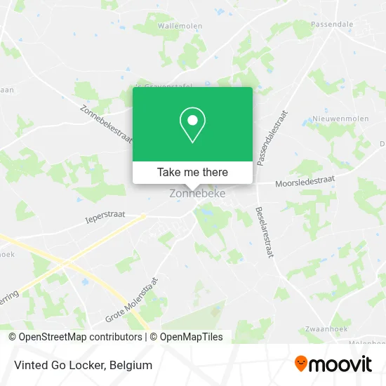 Vinted Go Locker map