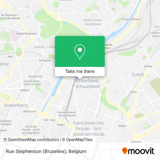 Rue Stephenson (Bruxelles) map