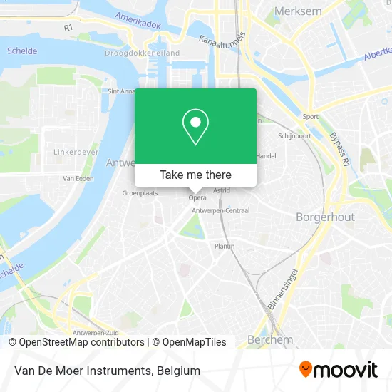 Van De Moer Instruments map