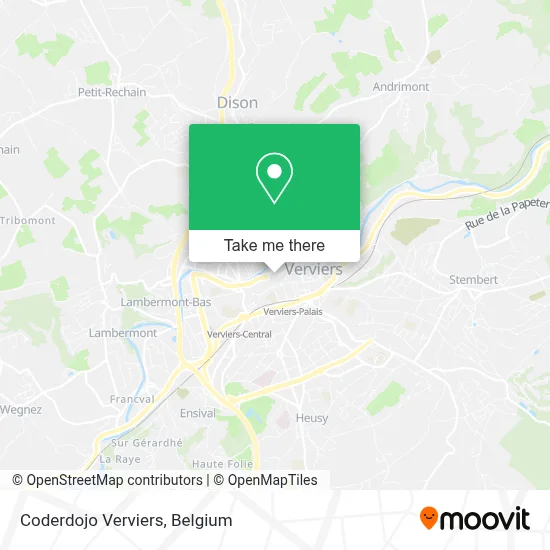 Coderdojo Verviers map
