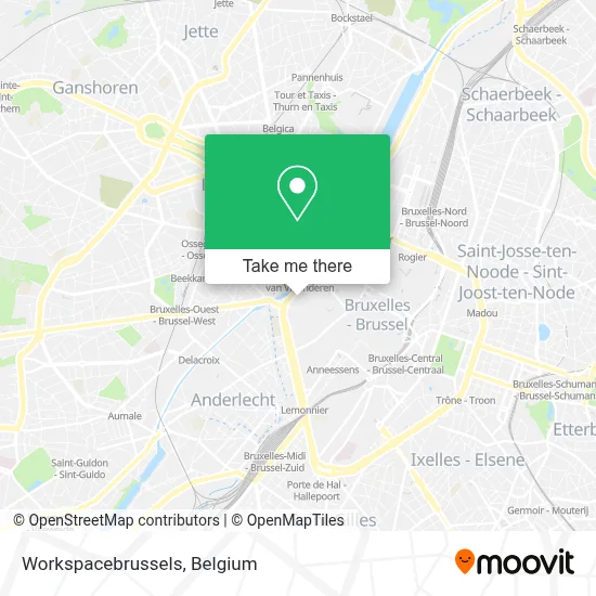 Workspacebrussels map
