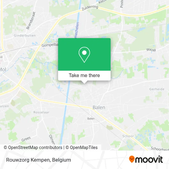 Rouwzorg Kempen map