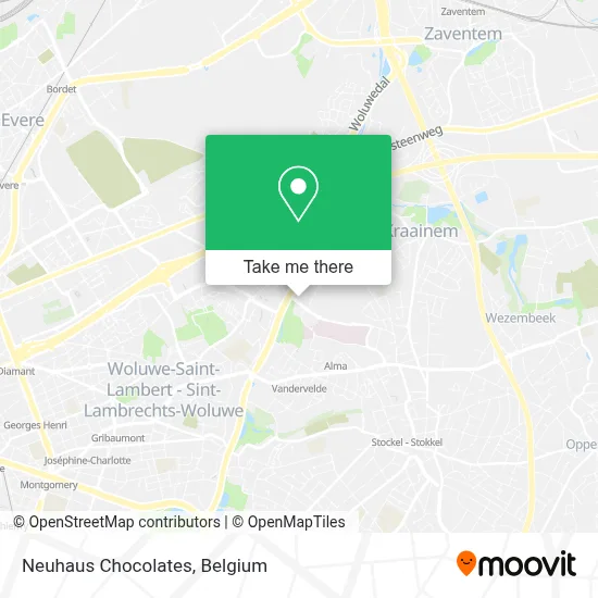 Neuhaus Chocolates map