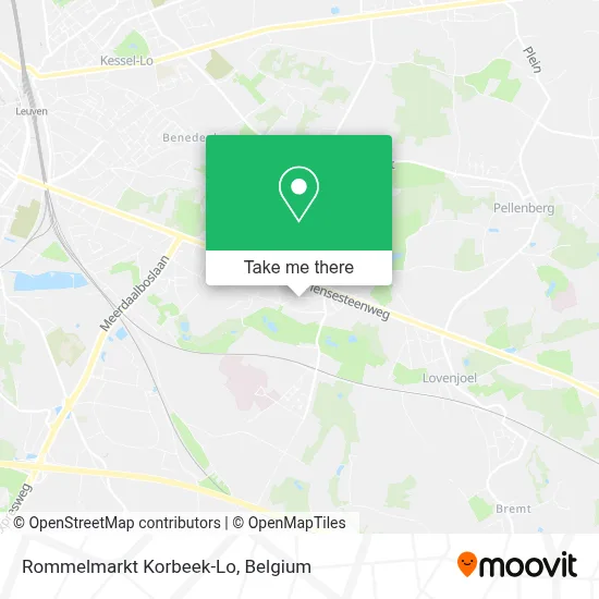 Rommelmarkt Korbeek-Lo map