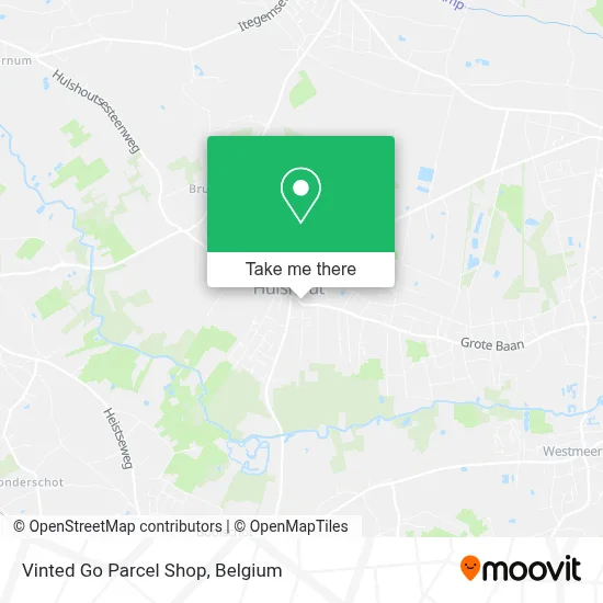 Vinted Go Parcel Shop map