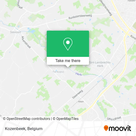 Kozenbeek map