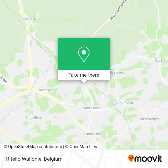Ritello Wallonie map