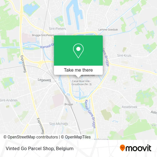 Vinted Go Parcel Shop map
