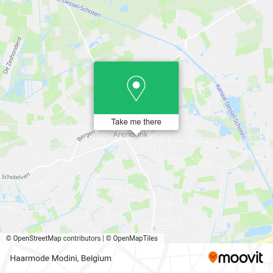 Haarmode Modini map