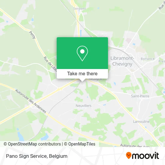 Pano Sign Service map