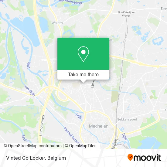 Vinted Go Locker map