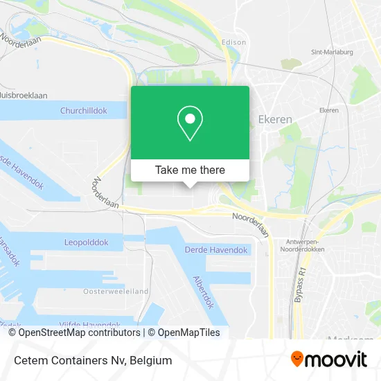Cetem Containers Nv map