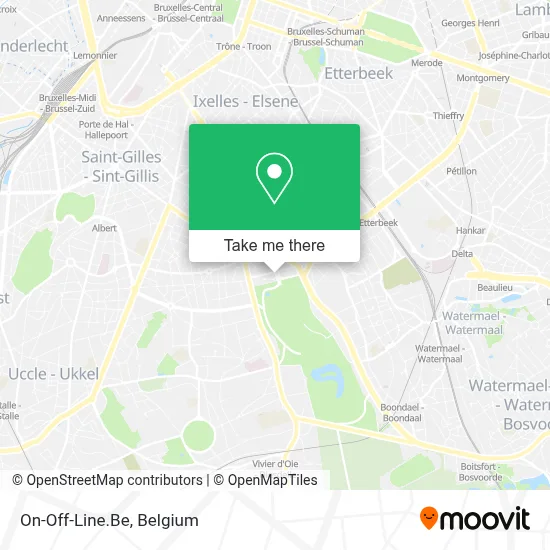 On-Off-Line.Be map