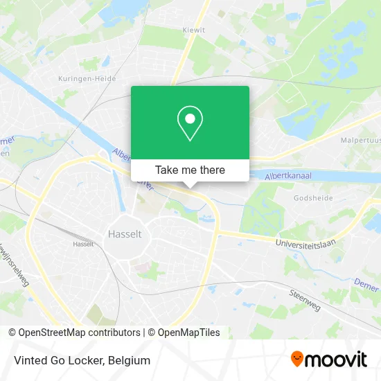 Vinted Go Locker map