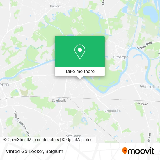 Vinted Go Locker map