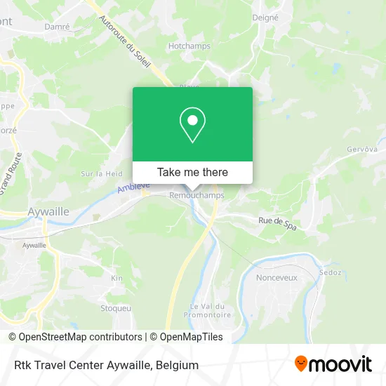 Rtk Travel Center Aywaille map
