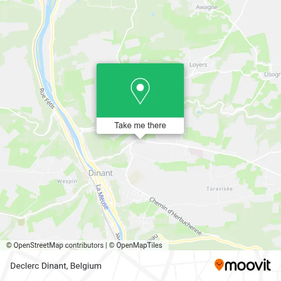 Declerc Dinant map