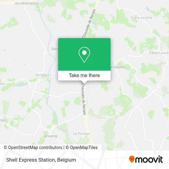 Shell Express Station map