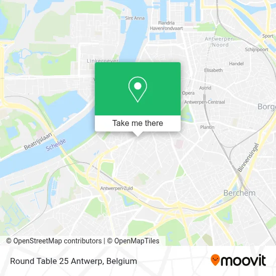 Round Table 25 Antwerp map