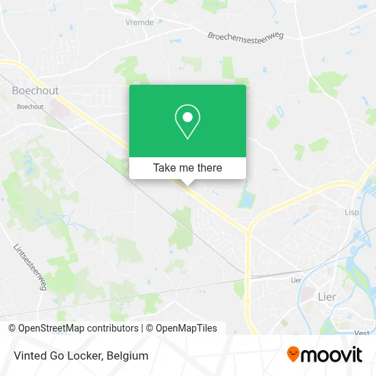 Vinted Go Locker map