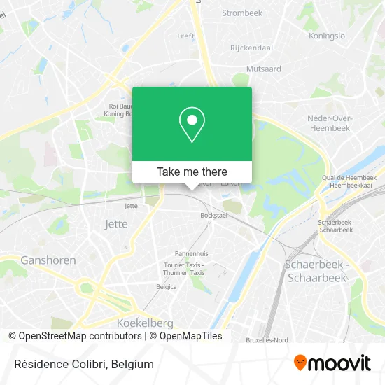 Résidence Colibri map