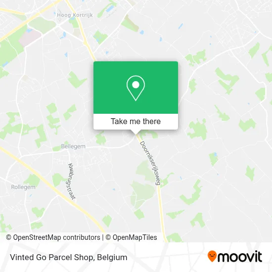 Vinted Go Parcel Shop map