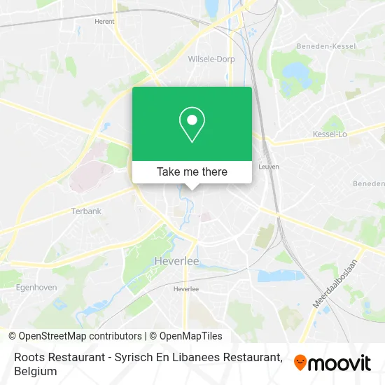 Roots Restaurant - Syrisch En Libanees Restaurant map