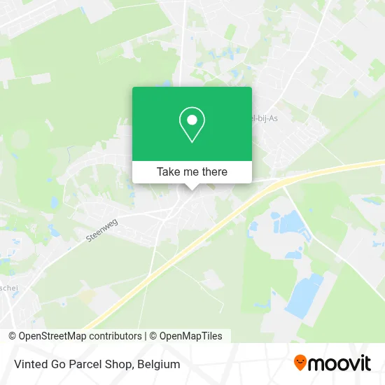 Vinted Go Parcel Shop map