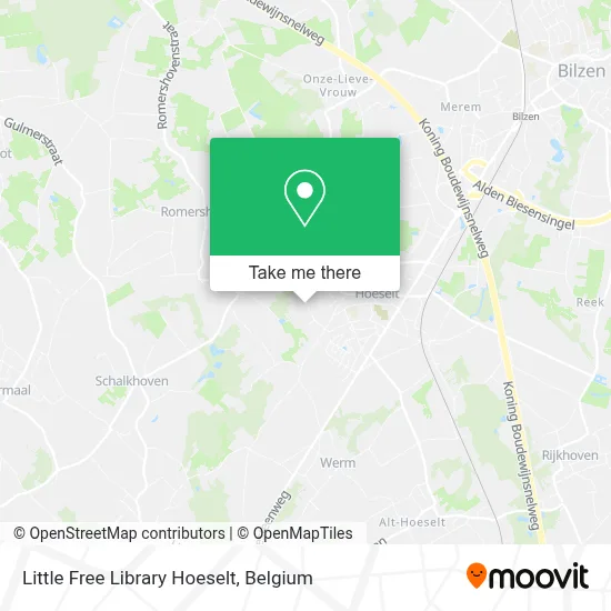 Little Free Library Hoeselt map
