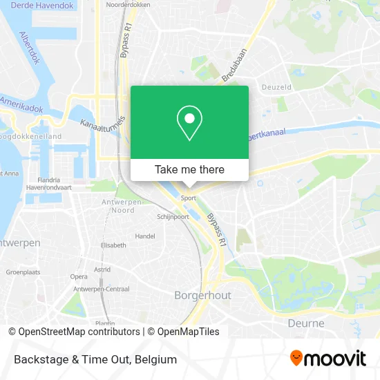 Backstage & Time Out map