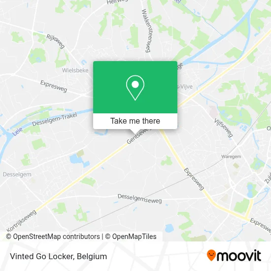 Vinted Go Locker map