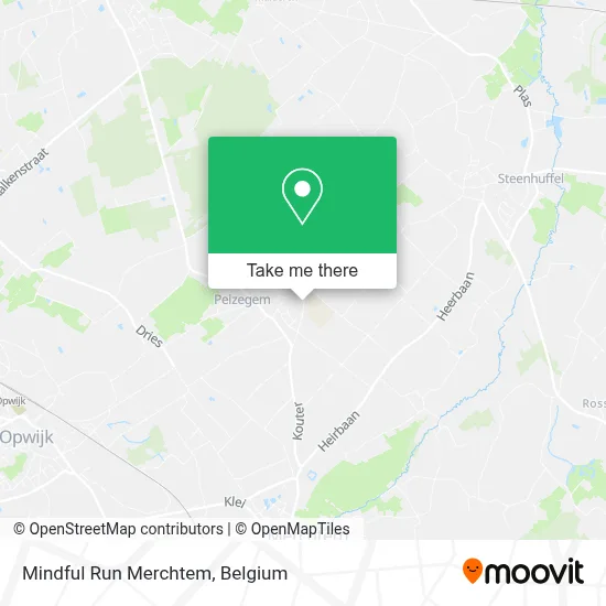 Mindful Run Merchtem map