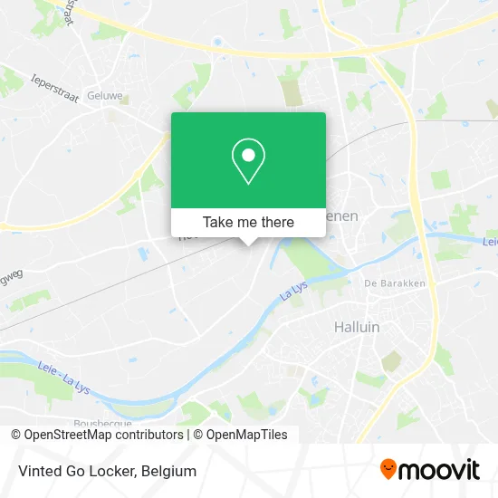 Vinted Go Locker map